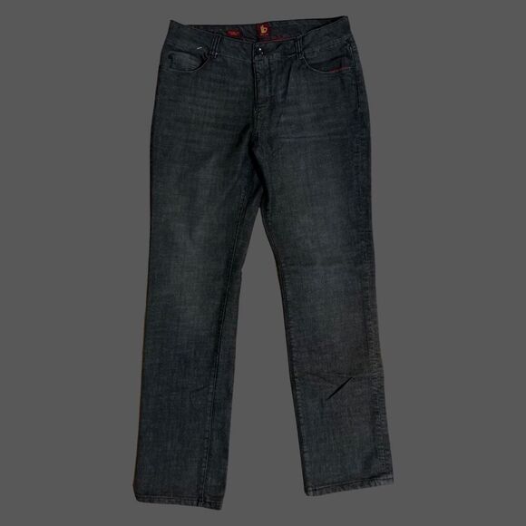 Vintage Sassoon Black Denim Straight Leg Hustle Jeans Size 12 33x30 - Picture 5 of 5